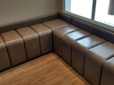 Banco estofado para cozinha