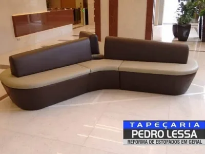 Banco estofado comercial em Santos